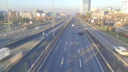 İstanbul 1 Ocak'ta trafikte pandemi dönemine döndü