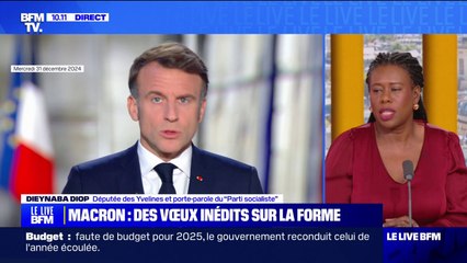 Vœux aux Français: Emmanuel Macron renvoie "la responsabilité vers les autres", estime Dieynaba Diop (porte-parole du PS)