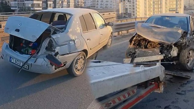 İki otomobil ile bir minibüs çarpıştı! Çok sayıda yaralı var