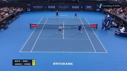 Kyrgios makes TWO tweeners in crazy point