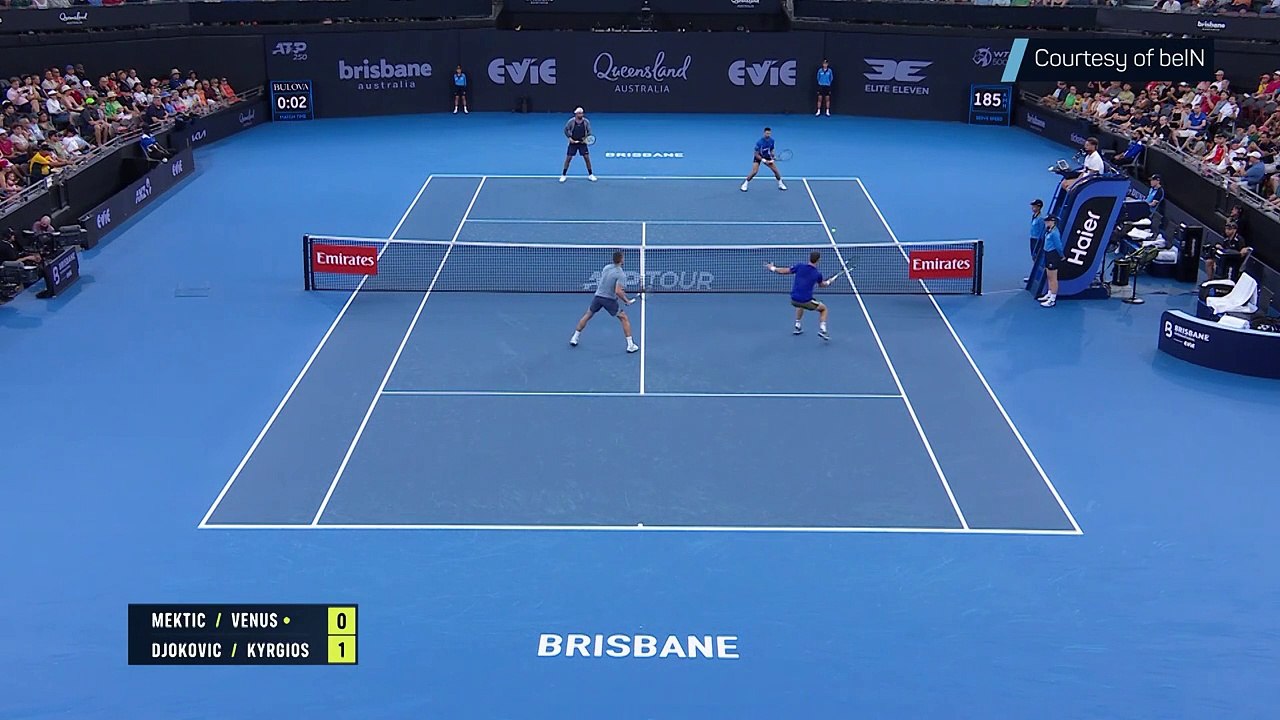 Kyrgios makes TWO tweeners in crazy point