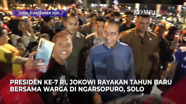 Jokowi Rayakan Tahun Baru 2025 Bersama Warga di Solo, Ini Harapannya untuk Indonesia