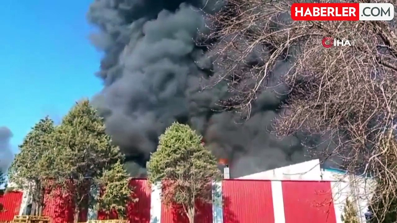 Kırklareli'nde Fabrikada Yangın: Dumanlar Gökyüzünü Kapladı