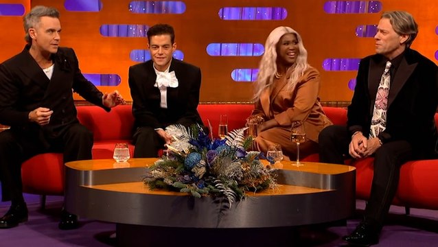 Robbie Williams makes Ozempic joke as singer compares his bottom to Better Man co-star