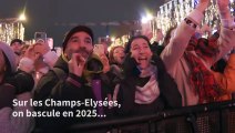 Les Champs-Élysées remplis de spectateurs pour le passage à la nouvelle année 2025