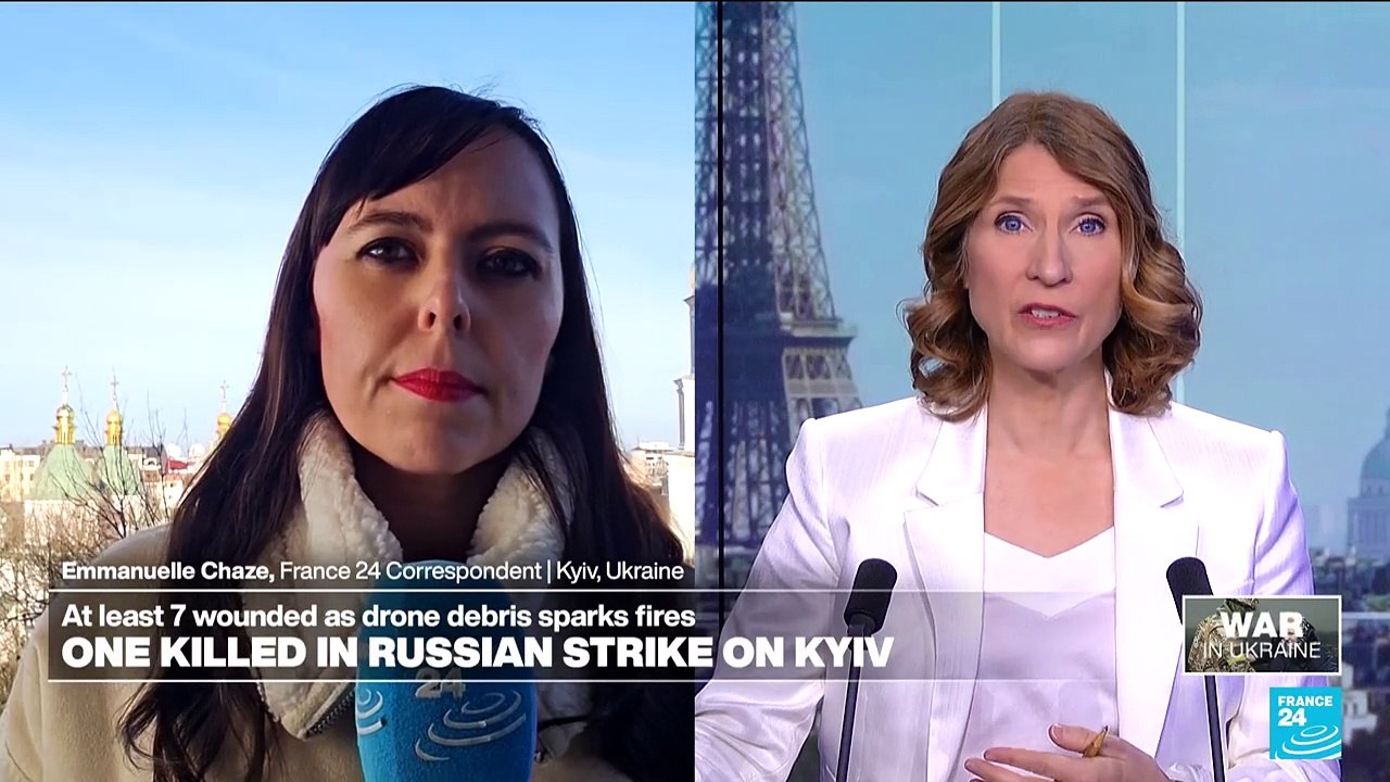 Russian drone attack on Kyiv kills one, wounds several