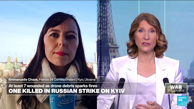 Russian drone attack on Kyiv kills one, wounds several