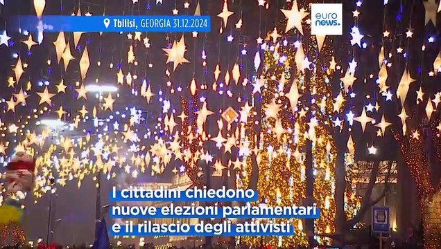 Georgia: a Tbilisi proteste antigovernative anche a Capodanno