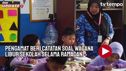 Pengamat Pendidikan Beri Dua Catatan soal Wacana Libur Sekolah Selama Ramadan