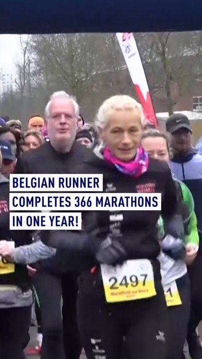 Belgian runner completes 366 marathons in one year!