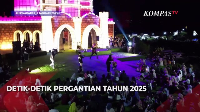 Melihat Pesta Kembang Api di Langit Purwakarta Saat Malam Tahun Baru 2025