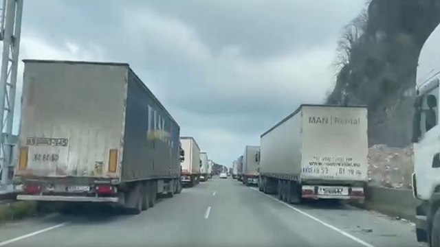 Sarp Sınır Kapısı'ndaki TIR kuyrukları isyan ettirdi