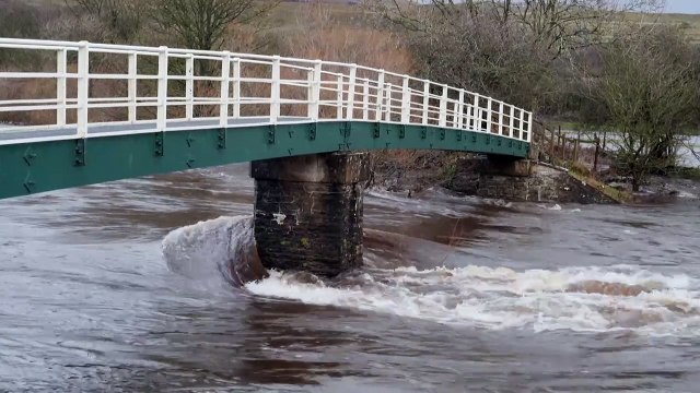 Rain triggers widespread flooding and road closures in UK