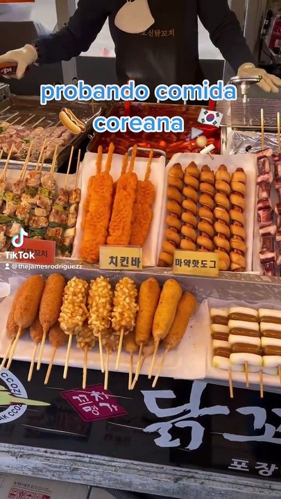 Probando el famoso hot dog coreano  asia seoul korea corea vlog comidacoreana
