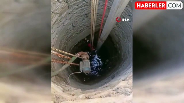 Kuyuya Düşen Yavru Köpek İtfaiye Tarafından Kurtarıldı