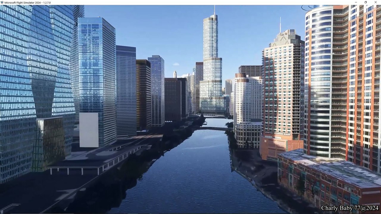 Microsoft Flight Simulator 2024: Drone Flight over Chicago, IL, USA