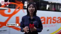 Menjelang Malam Tiba, Arus Balik di Gerbang Tol Cikampek Utama Mulai Ramai