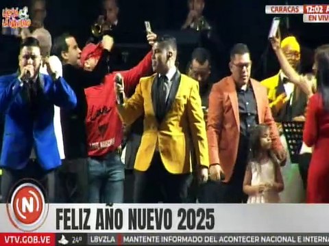 Caraqueños se reunieron en el Palacio de Miraflores para recibir el año nuevo 2025