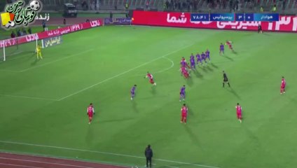 گل چهارم بازی هوادار و پرسپولیس