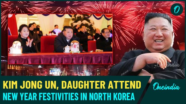 Kim Jong Un and Daughter Attend Pyongyang's New Year Party| Breathtaking Fireworks, Drone Displays