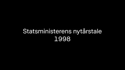 Statsministerens nytårstale 1998 DRTV