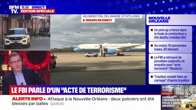 Un acte malfaisant : Donald Trump réagit à l'attaque à la Nouvelle-Orléans et cible les criminels qui viennent de l'extérieur