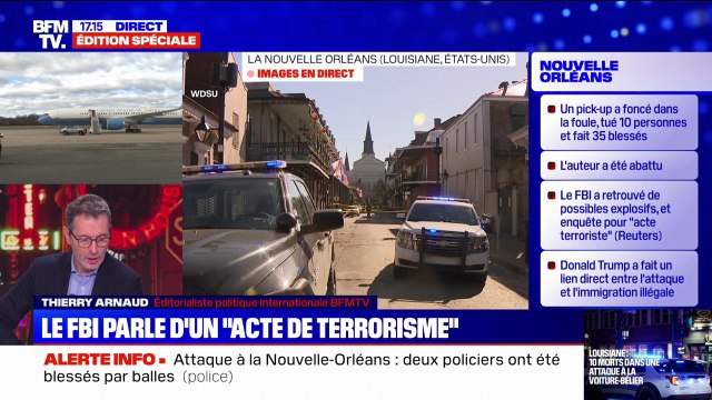 Attaque à la Nouvelle-Orléans: Joe Biden déclare que les États-Unis ne toléreront aucune attaque