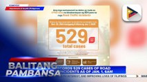 DOH records 529 cases of road traffic incidents as of Jan. 1, 6:00 a.m.