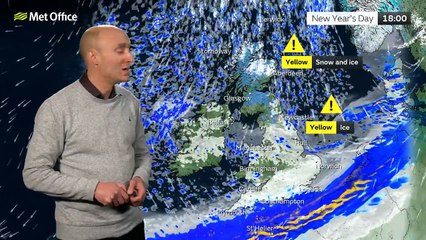 Met Office Wednesday Evening Weather Forecast 01/01/2025