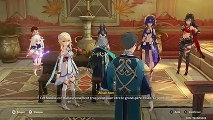 Genshin Impact Chapitre III Acte 4 Le roi Deshret et les trois mages 3 Pleurs dans l'hopital traitant l'éléazar