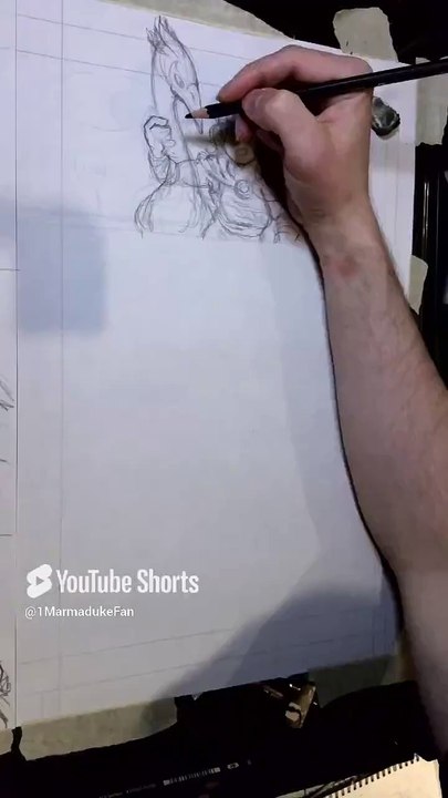 Pencil Art for Book 2, Page 11 in 1 minute