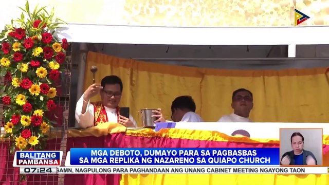 Mga deboto, dumayo para sa pagbasbas sa mga replika ng Nazareno sa Quiapo Church