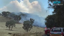 Out-of-control grass fire on Felltimber Creek Road, West Wodonga
