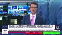 Em discurso de posse, Ricardo Nunes diz que São Paulo tem saúde financeira