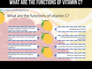 What are the functions of vitamin C? #vitaminc #vitamin #health