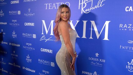 Brandy Martinez 2025 MAXIM New Year's Eve "Winter Wonderland" Party Blue Carpet 4K
