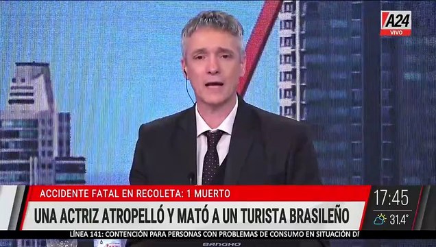 A24.com - 🔴 DEMORAN A LA ACTRIZ QUE ATROPELLÓ Y MATÓ A UN TURISTA BRASILEÑO ¿La artista esta