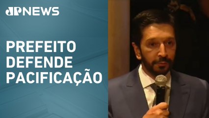 Nunes se emociona ao prometer investimento na periferia de SP em discurso de segundo mandato
