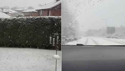 Snow falls in Scotland as Met Office issues further warning