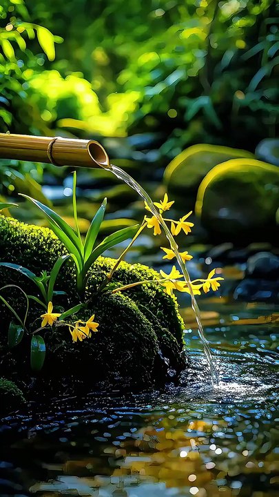 Very Beautiful scene 🤩 it's like so cool , I like that , Water falling through Booboo pipe