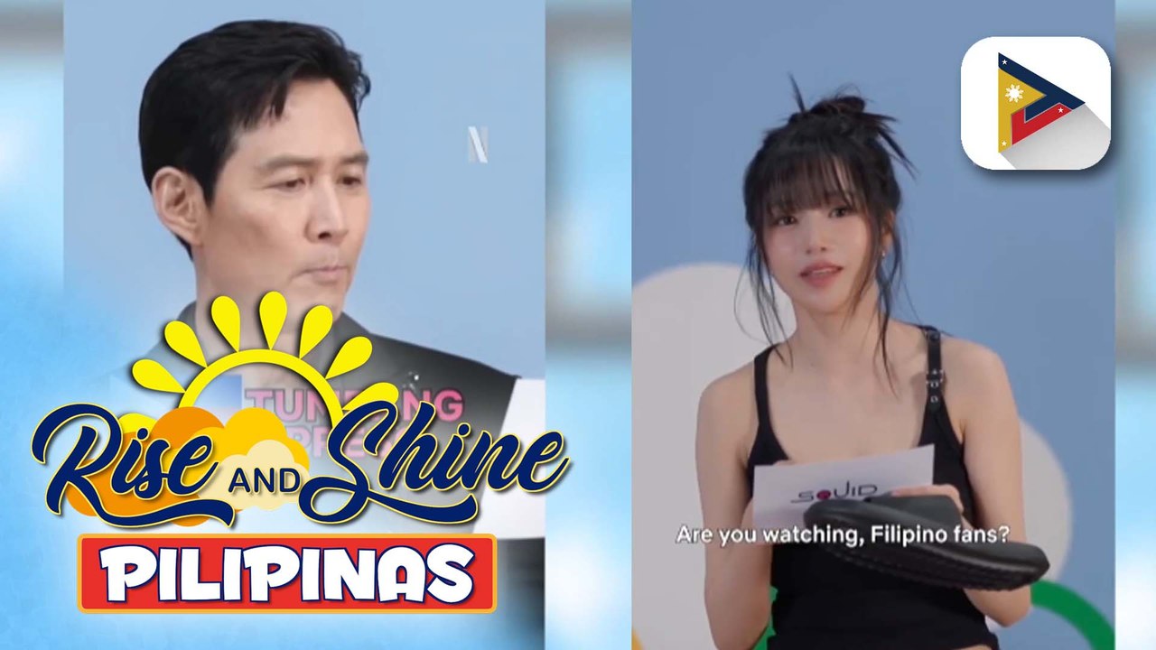 TALK BIZ | 'Squid Game' stars na si Lee Jung-Jae at Jo Yu-Ri, sinubukan ang Filipino traditional game na tumbang preso