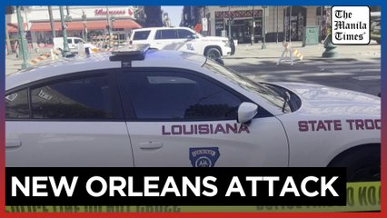 Aftermath in New Orleans after pickup truck plows into New Year's crowd, killing 10