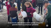 İsrail saldırıları sonucu yerlerinden edilen Filistinlilerin çadırlarını şiddetli yağmurlar sebebiyle su basıyor