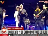 Omar Enrique deleitó a los caraqueños en Miraflores durante el concierto de año nuevo