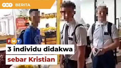 Polis kesan 3 individu didakwa sebar Kristian