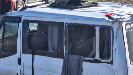 Öğrenci servisi tarlaya uçtu! Çok sayıda yaralı var