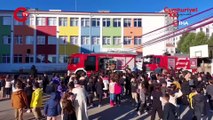 İlkokulda yangın paniği: Öğrenciler tahliye edildi!