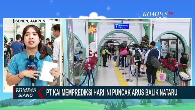 Pantauan Arus Balik Nataru di Stasiun Senen Jakarta dan Stasiun Gubeg Surabaya