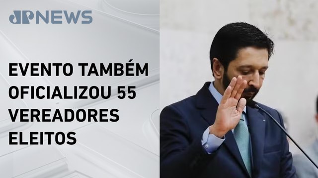 Ricardo Nunes toma posse em cerimônia na Câmara Municipal
