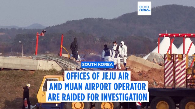 South Korean police raid Jeju Air offices as crash investigation continues